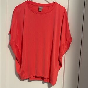 Coral Boxy Dolman Top